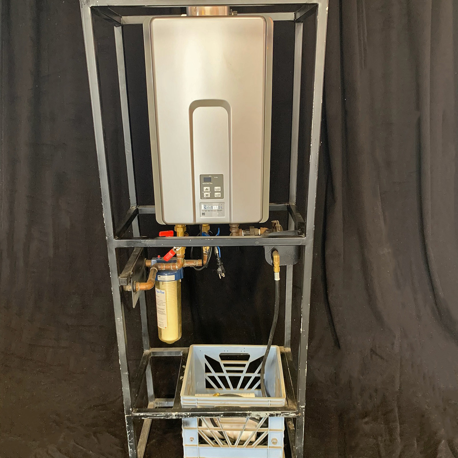 Portable On-Demand Hot Water Heater with Filter